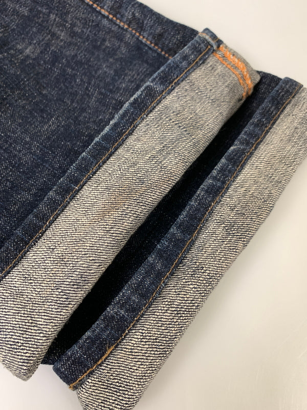 【中古品】【メンズ】 EVISU エヴィス DENIM PANTS LOT2001 デニムパンツ メンズ ストレート ジーンズ ボトムス ジーパン 刺繍 156-261020-em-14-min サイズ：34×35 カラー：インディゴ 万代Net店
