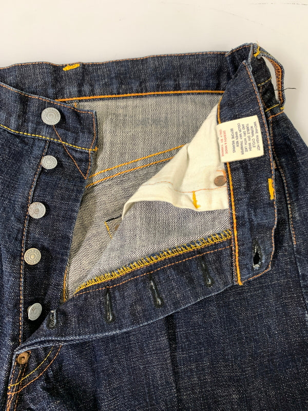 【中古品】【メンズ】 EVISU エヴィス DENIM PANTS LOT2001 デニムパンツ メンズ ストレート ジーンズ ボトムス ジーパン 刺繍 156-261020-em-14-min サイズ：34×35 カラー：インディゴ 万代Net店