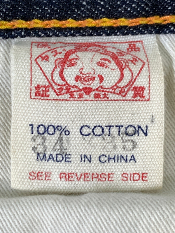 【中古品】【メンズ】 EVISU エヴィス DENIM PANTS LOT2001 デニムパンツ メンズ ストレート ジーンズ ボトムス ジーパン 刺繍 156-261020-em-14-min サイズ：34×35 カラー：インディゴ 万代Net店