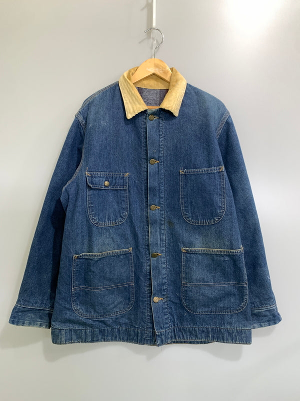 【中古品】【メンズ】 SEARS シアーズ 70S USA製 DENIM COVERALL 70年代 アメリカ製 デニム カバーオール メンズ アウター ジャケット 146-261016-em-40-min サイズ：LARGE 42-44 カラー：インディゴ 万代Net店