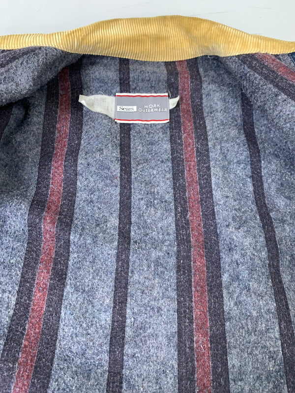 【中古品】【メンズ】 SEARS シアーズ 70S USA製 DENIM COVERALL 70年代 アメリカ製 デニム カバーオール メンズ アウター ジャケット 146-261016-em-40-min サイズ：LARGE 42-44 カラー：インディゴ 万代Net店