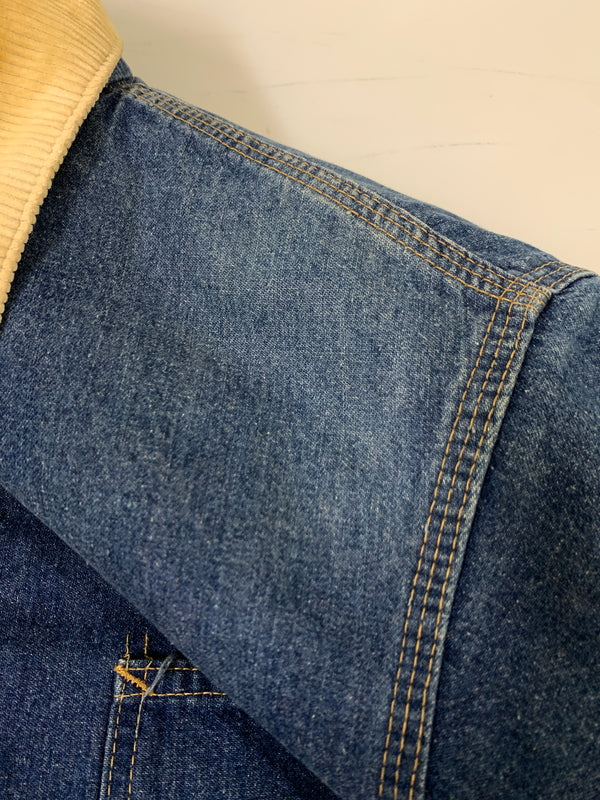 【中古品】【メンズ】 SEARS シアーズ 70S USA製 DENIM COVERALL 70年代 アメリカ製 デニム カバーオール メンズ アウター ジャケット 146-261016-em-40-min サイズ：LARGE 42-44 カラー：インディゴ 万代Net店