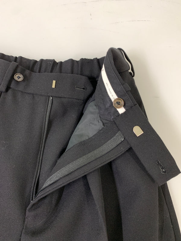 【中古品】【メンズ】 MARKAWARE マーカウェア WIDE TROUSERS ワイド トラウザーズ メンズ ボトムス パンツ プリーツ 151-261016-em-46-min サイズ：1 カラー：ブラック 万代Net店