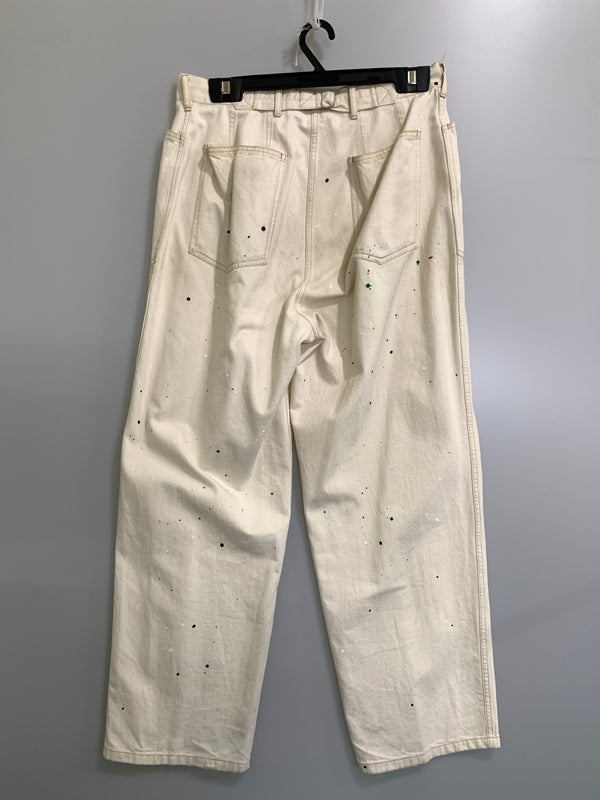 【中古品】【メンズ】 MARKA マーカ 22SS M-35 PAINTED 10oz ORGANIC COTTON DENIM M22B-13PT11C オーガニックコットン デニム メンズ ボトムス パンツ ジーンズ 151-261016-em-47-min サイズ：2 カラー：オフホワイト 万代Net店