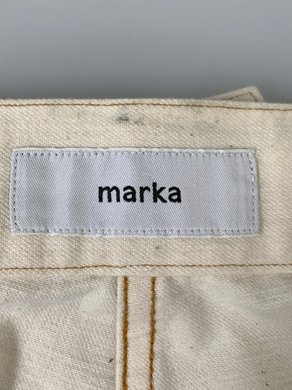 【中古品】【メンズ】 MARKA マーカ 22SS M-35 PAINTED 10oz ORGANIC COTTON DENIM M22B-13PT11C オーガニックコットン デニム メンズ ボトムス パンツ ジーンズ 151-261016-em-47-min サイズ：2 カラー：オフホワイト 万代Net店