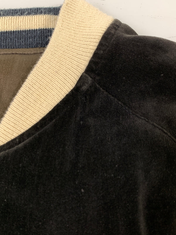 【現状渡し品】【メンズ】 BARCEDOS バルセドス REVERSIBLE BELOA SUKAJAN リバーシブル ベロア スカジャン メンズ アウター 刺繍 145-261020-em-23-min カラー：ブラック/ブラウン 万代Net店