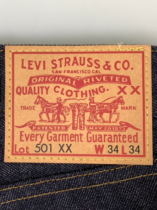 【中古美品】【メンズ】 LEVI'S VINTAGE CLOTHING リーバイスビンテージクロージング 1955 501XX JEANS RIGID 50155-0079 501XX ジーンズ リジッド 156-261016-em-32-min サイズ：W34/L34 カラー：ブルーインディゴ 万代Net店