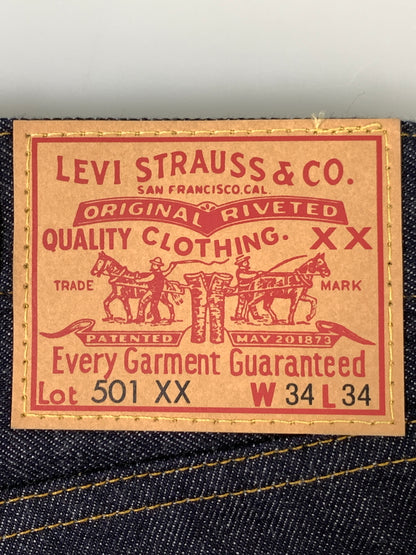 【中古美品】【メンズ】 LEVI'S VINTAGE CLOTHING リーバイスビンテージクロージング 1955 501XX JEANS RIGID 50155-0079 501XX ジーンズ リジッド 156-261016-em-32-min サイズ：W34/L34 カラー：ブルーインディゴ 万代Net店