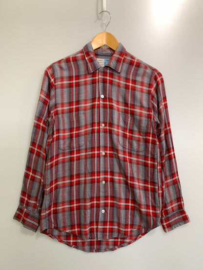 【現状渡し品】【メンズ】 TOWNCRAFT タウンクラフト 60-70S CHECKED SHIRT 60年代 70年代 チェックシャツ 長袖 メンズ トップス ヴィンテージ 146-261020-em-10-min サイズ：M 15-15 1/2 カラー：レッド系 万代Net店