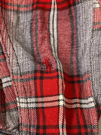 【現状渡し品】【メンズ】 TOWNCRAFT タウンクラフト 60-70S CHECKED SHIRT 60年代 70年代 チェックシャツ 長袖 メンズ トップス ヴィンテージ 146-261020-em-10-min サイズ：M 15-15 1/2 カラー：レッド系 万代Net店