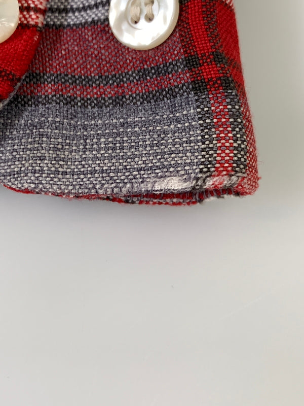【現状渡し品】【メンズ】 TOWNCRAFT タウンクラフト 60-70S CHECKED SHIRT 60年代 70年代 チェックシャツ 長袖 メンズ トップス ヴィンテージ 146-261020-em-10-min サイズ：M 15-15 1/2 カラー：レッド系 万代Net店