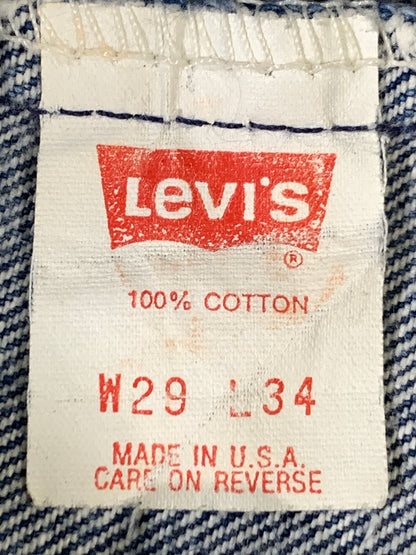 【中古品】【メンズ】 LEVI'S リーバイス 505 DENIM PANTS デニムパンツ ボトムス 157-261020-yn-09-min サイズ：W29 L34 カラー：インディゴ 万代Net店