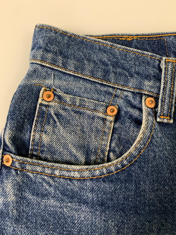 【中古品】【メンズ】 LEVI'S リーバイス 505 DENIM PANTS デニムパンツ ボトムス 157-261020-yn-09-min サイズ：W29 L34 カラー：インディゴ 万代Net店