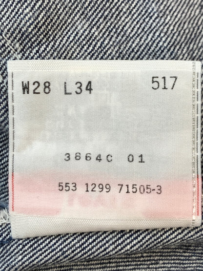 【中古品】【メンズ】 LEVI'S リーバイス 517 BOOTCUT FLARE DENIM PANTS ブーツカット フレア デニムパンツ ボトムス 157-261027-jt-29-min サイズ：W28 L34 カラー：ブルーインディゴ 万代Net店