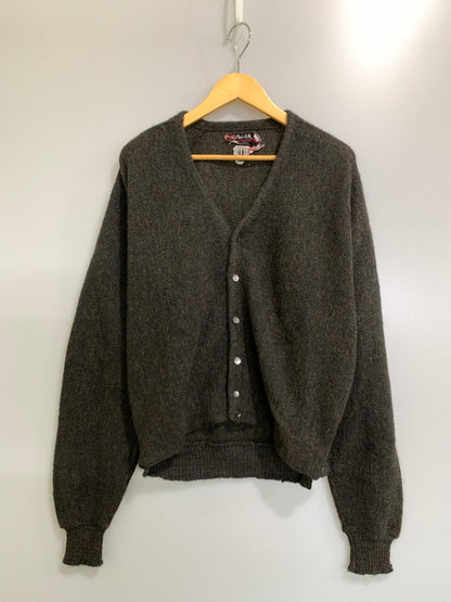 【現状渡し品】【メンズ】 VINTAGE ヴィンテージ ALPACA MIX CARDIGAN 推定60'S アルパカ ミックス カーディガン メンズ 前開き ニット 推定60年代 146-261020-em-03-min サイズ：L カラー：ブラウン系 万代Net店