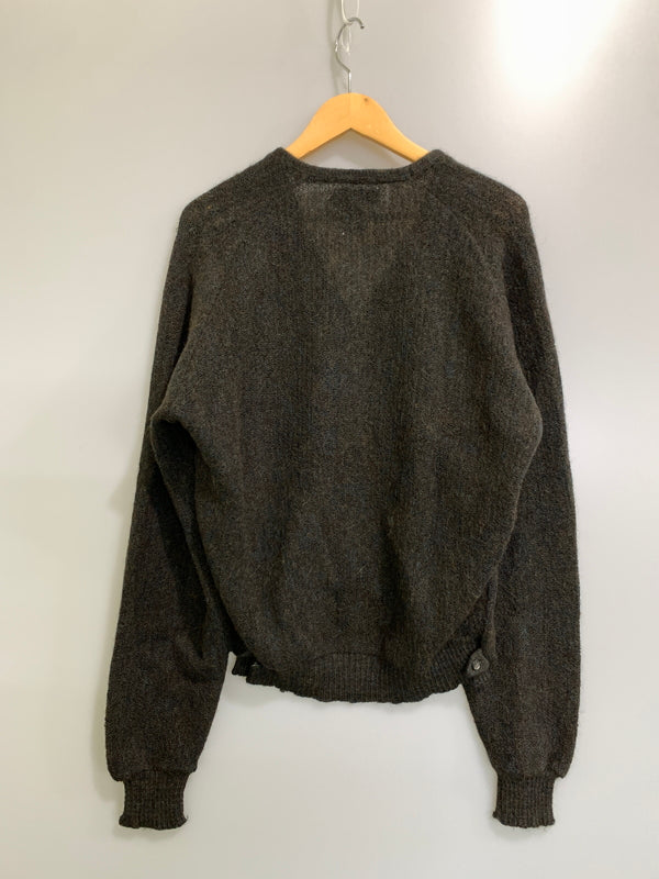 【現状渡し品】【メンズ】 VINTAGE ヴィンテージ ALPACA MIX CARDIGAN 推定60'S アルパカ ミックス カーディガン メンズ 前開き ニット 推定60年代 146-261020-em-03-min サイズ：L カラー：ブラウン系 万代Net店