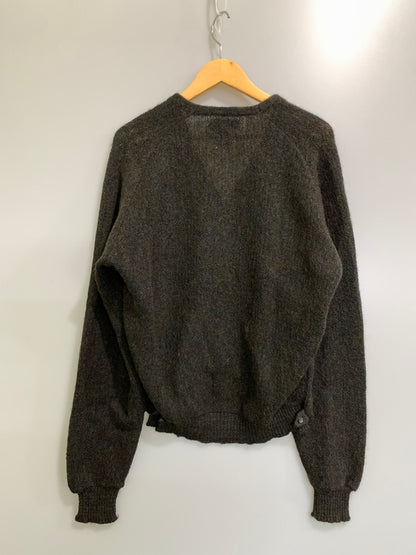 【現状渡し品】【メンズ】 VINTAGE ヴィンテージ ALPACA MIX CARDIGAN 推定60'S アルパカ ミックス カーディガン メンズ 前開き ニット 推定60年代 146-261020-em-03-min サイズ：L カラー：ブラウン系 万代Net店