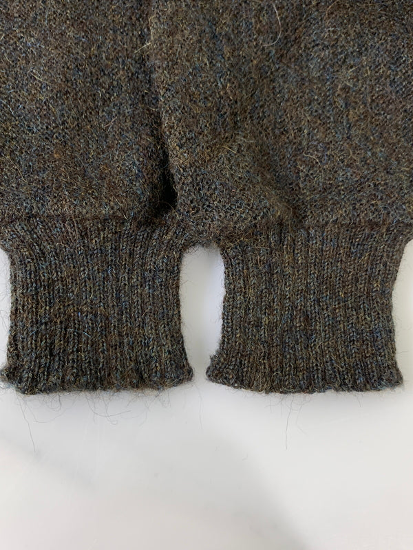 【現状渡し品】【メンズ】 VINTAGE ヴィンテージ ALPACA MIX CARDIGAN 推定60'S アルパカ ミックス カーディガン メンズ 前開き ニット 推定60年代 146-261020-em-03-min サイズ：L カラー：ブラウン系 万代Net店
