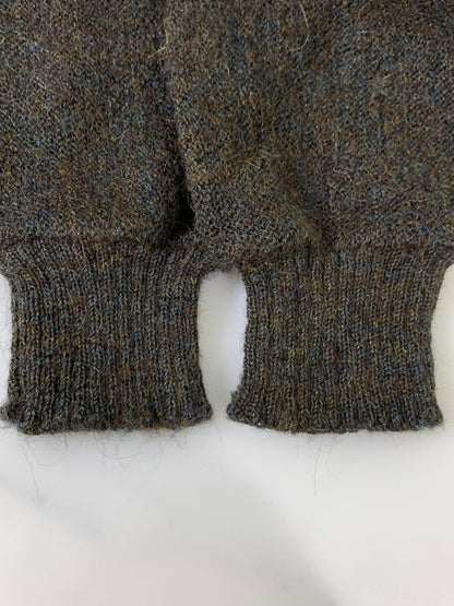 【現状渡し品】【メンズ】 VINTAGE ヴィンテージ ALPACA MIX CARDIGAN 推定60'S アルパカ ミックス カーディガン メンズ 前開き ニット 推定60年代 146-261020-em-03-min サイズ：L カラー：ブラウン系 万代Net店