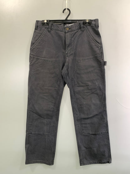 【中古品】【メンズ】 CARHARTT カーハート RELAXED FIT DOUBLE KNEE WORK PANTS リラックスフィット ダブルニー ワークパンツ メンズ ボトムス ペインター 158-261022-em-10-min サイズ：34×30 カラー：チャコールグレー 万代Net店