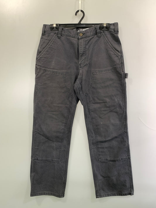 【中古品】【メンズ】 CARHARTT カーハート RELAXED FIT DOUBLE KNEE WORK PANTS リラックスフィット ダブルニー ワークパンツ メンズ ボトムス ペインター 158-261022-em-10-min サイズ：34×30 カラー：チャコールグレー 万代Net店
