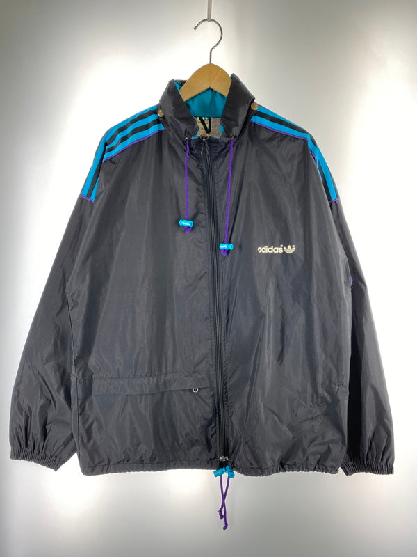 【現状渡し品】【メンズ】 ADIDAS アディダス 80S 万国旗タグ ジャケット ヴィンテージ アウター 146-261023-hu-36-min サイズ：M カラー：ブラック 万代Net店
