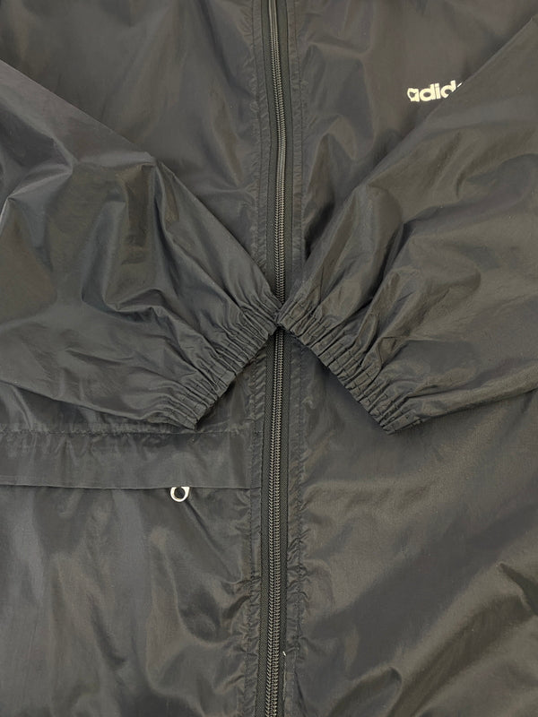 【現状渡し品】【メンズ】 ADIDAS アディダス 80S 万国旗タグ ジャケット ヴィンテージ アウター 146-261023-hu-36-min サイズ：M カラー：ブラック 万代Net店