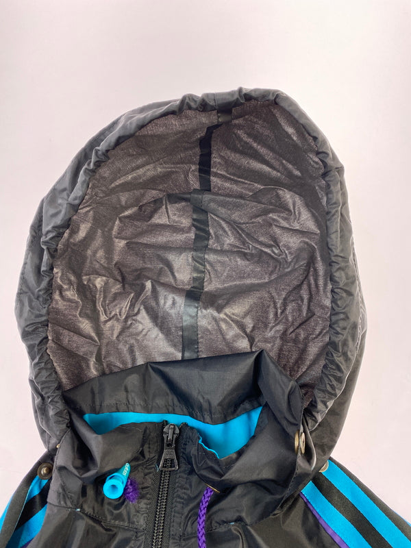 【現状渡し品】【メンズ】 ADIDAS アディダス 80S 万国旗タグ ジャケット ヴィンテージ アウター 146-261023-hu-36-min サイズ：M カラー：ブラック 万代Net店