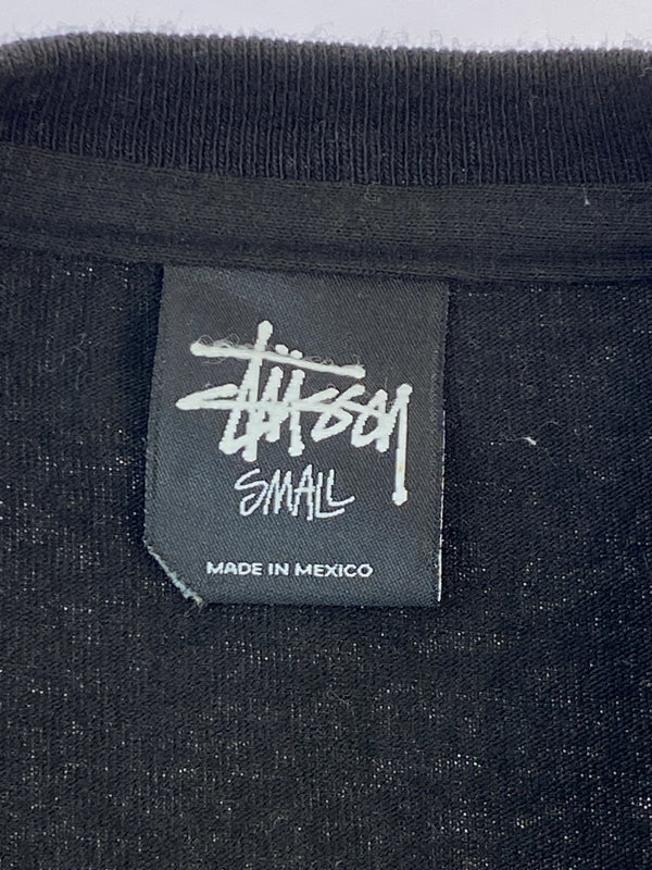 【中古品】【メンズ】 STUSSY ステューシー INCREASE THE PEACE LS TEE インクリース ザ ピース ロングスリーブ Tシャツ 142-261023-hu-28-min サイズ：S カラー：ブラック 万代Net店