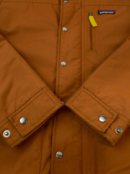 【中古品】【ボーイズ】 PATAGONIA パタゴニア BOYS' INFURNO JACKET 68460 ボーイズ インファーノ ジャケット キッズ フード付き 防寒 173-261020-em-80-min サイズ：L(12） カラー：ブラウン系 万代Net店
