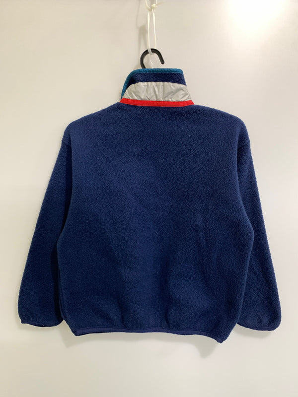 【中古品】【キッズ】 PATAGONIA パタゴニア KIDS SYNCHILLA SNAPT キッズ シンチラスナップT トップス 173-261020-yn-14-min サイズ：KIDS M カラー：ネイビー 万代Net店