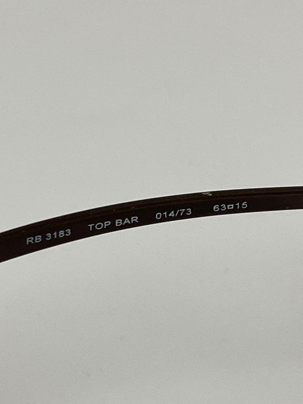 【中古品】【メンズ】 RAY-BAN レイバン RB3183 サングラス アクセサリー アイウェア 203-261021-hu-30-min サイズ：63□15 カラー：ブラウン系 万代Net店