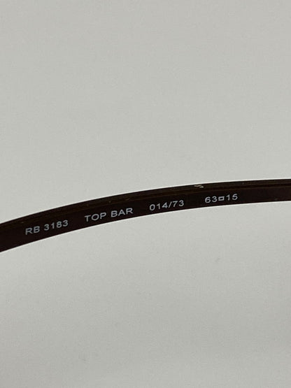 【中古品】【メンズ】 RAY-BAN レイバン RB3183 サングラス アクセサリー アイウェア 203-261021-hu-30-min サイズ：63□15 カラー：ブラウン系 万代Net店