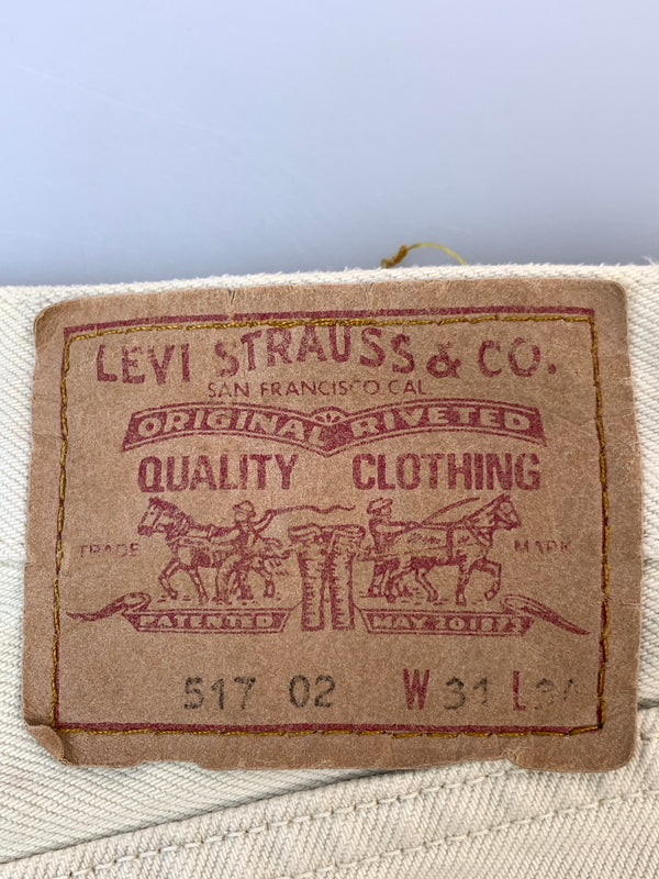 【現状渡し品】【メンズ】 LEVI'S リーバイス 90S EURO DENIM PANT 517-0221 90年代 ユーロ デニムパンツ メンズ ボトムス ヴィンテージ ジーンズ ジーパン 157-261022-em-22-min サイズ：31×34 カラー：アイボリー 万代Net店