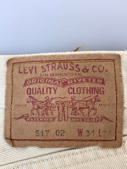 【現状渡し品】【メンズ】 LEVI'S リーバイス 90S EURO DENIM PANT 517-0221 90年代 ユーロ デニムパンツ メンズ ボトムス ヴィンテージ ジーンズ ジーパン 157-261022-em-22-min サイズ：31×34 カラー：アイボリー 万代Net店