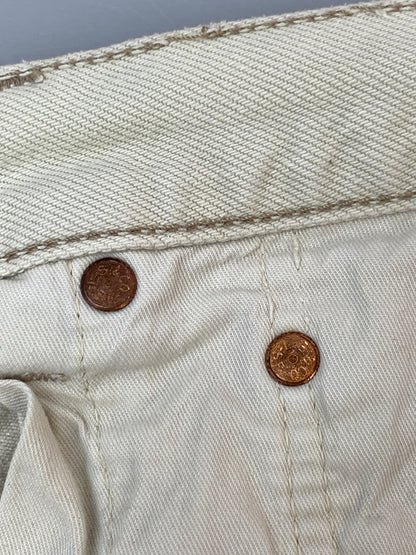 【現状渡し品】【メンズ】 LEVI'S リーバイス 90S EURO DENIM PANT 517-0221 90年代 ユーロ デニムパンツ メンズ ボトムス ヴィンテージ ジーンズ ジーパン 157-261022-em-22-min サイズ：31×34 カラー：アイボリー 万代Net店