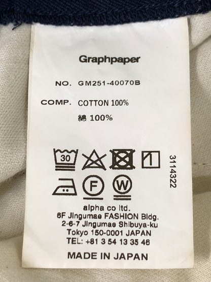 【中古品】【メンズ】 GRAPHPAPER グラフペーパー WESTPOINT CHINO WIDE TAPERED TROUSER GM251-40070B ウエストポイント チノ ワイドテーパードパンツ ボトムス 151-261020-yn-13-min サイズ：1 カラー：ネイビー 万代Net店