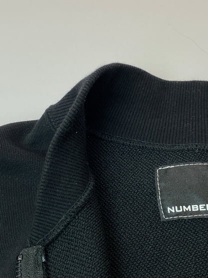 【中古品】【メンズ】 NUMBER (N)INE ナンバーナイン 2P SKULL WAPPEN JERSEY TRACK JACKET ツーピー スカル ワッペン ジャージ トラック ジャケット メンズ アウター 140-261022-em-37-min サイズ：2 カラー：ブラック 万代Net店