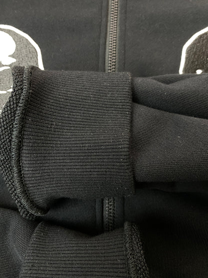 【中古品】【メンズ】 NUMBER (N)INE ナンバーナイン 2P SKULL WAPPEN JERSEY TRACK JACKET ツーピー スカル ワッペン ジャージ トラック ジャケット メンズ アウター 140-261022-em-37-min サイズ：2 カラー：ブラック 万代Net店