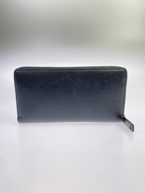 【中古品】【レディース】 JIMMY CHOO ジミーチュウ ラウンドファスナー 財布 長財布 181-261027-jt-02-min カラー：ブラック 万代Net店