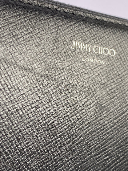 【中古品】【レディース】 JIMMY CHOO ジミーチュウ ラウンドファスナー 財布 長財布 181-261027-jt-02-min カラー：ブラック 万代Net店