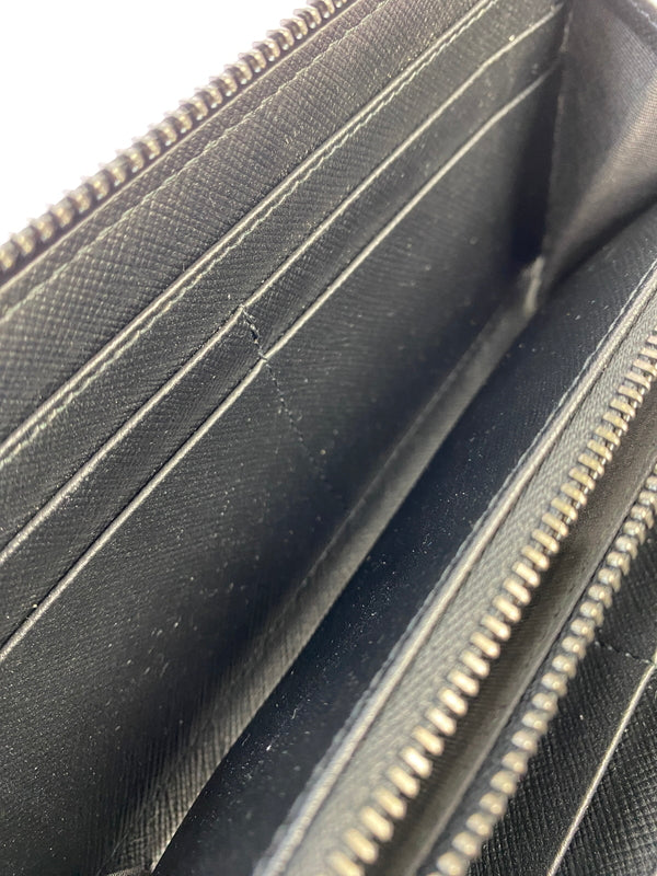 【中古品】【レディース】 JIMMY CHOO ジミーチュウ ラウンドファスナー 財布 長財布 181-261027-jt-02-min カラー：ブラック 万代Net店