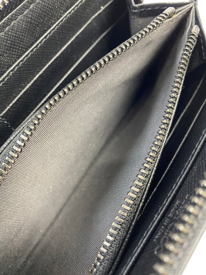 【中古品】【レディース】 JIMMY CHOO ジミーチュウ ラウンドファスナー 財布 長財布 181-261027-jt-02-min カラー：ブラック 万代Net店