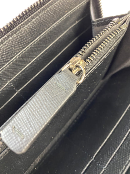 【中古品】【レディース】 JIMMY CHOO ジミーチュウ ラウンドファスナー 財布 長財布 181-261027-jt-02-min カラー：ブラック 万代Net店