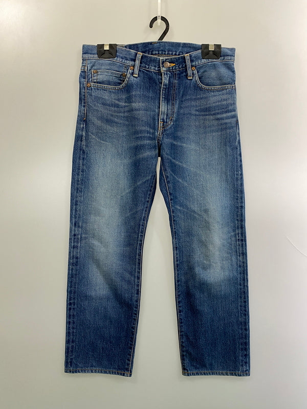 【現状渡し品】【メンズ】 S DOUBLE エスダブル DENIM PANTS デニムパンツ メンズ ボトムス ジーパン ジーンズ 153-261022-em-63-min サイズ：32 カラー：インディゴ 万代Net店