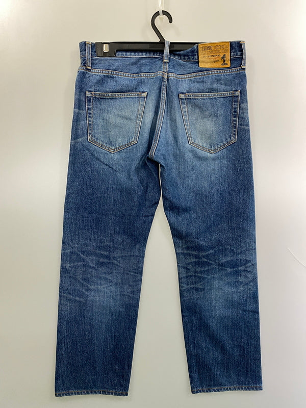 【現状渡し品】【メンズ】 S DOUBLE エスダブル DENIM PANTS デニムパンツ メンズ ボトムス ジーパン ジーンズ 153-261022-em-63-min サイズ：32 カラー：インディゴ 万代Net店