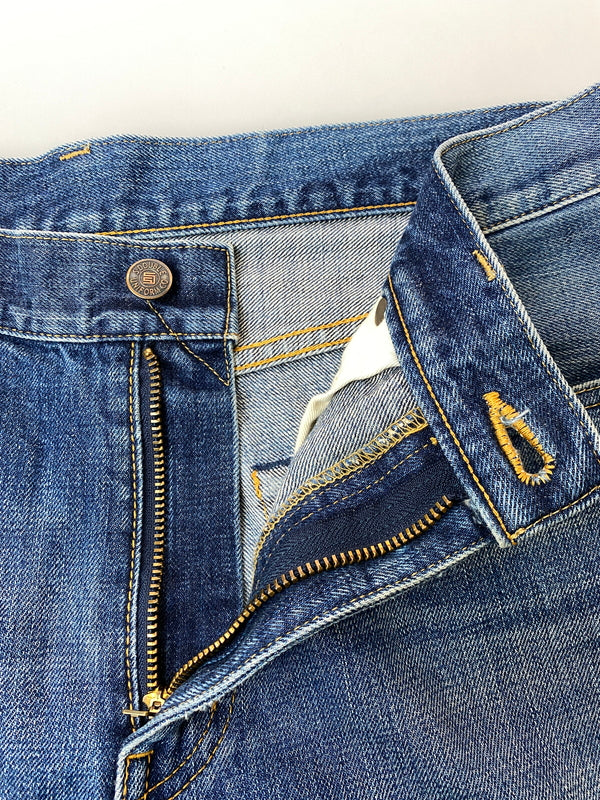 【現状渡し品】【メンズ】 S DOUBLE エスダブル DENIM PANTS デニムパンツ メンズ ボトムス ジーパン ジーンズ 153-261022-em-63-min サイズ：32 カラー：インディゴ 万代Net店