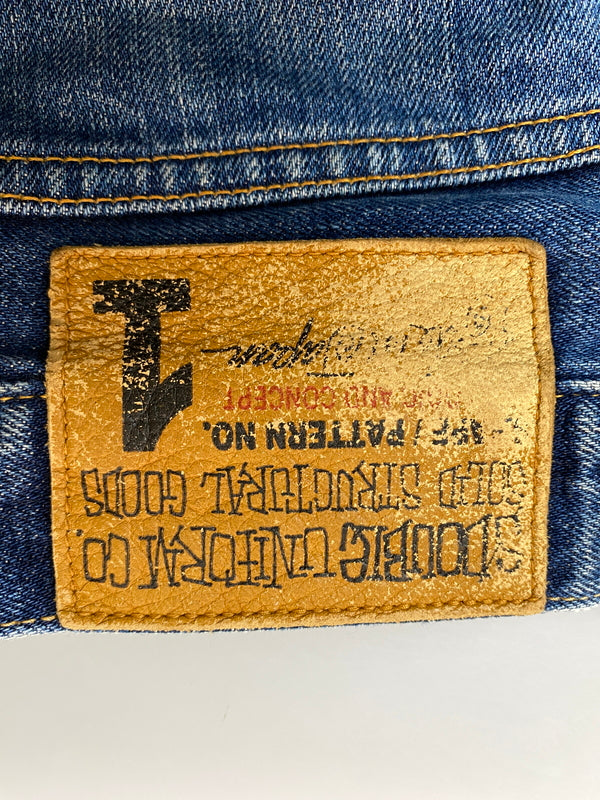 【現状渡し品】【メンズ】 S DOUBLE エスダブル DENIM PANTS デニムパンツ メンズ ボトムス ジーパン ジーンズ 153-261022-em-63-min サイズ：32 カラー：インディゴ 万代Net店