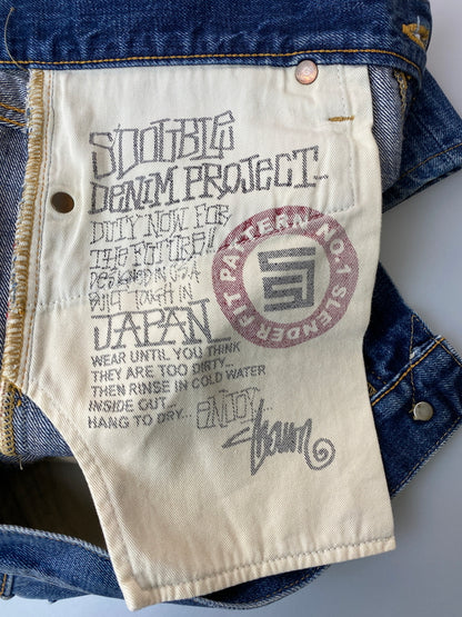 【現状渡し品】【メンズ】 S DOUBLE エスダブル DENIM PANTS デニムパンツ メンズ ボトムス ジーパン ジーンズ 153-261022-em-63-min サイズ：32 カラー：インディゴ 万代Net店