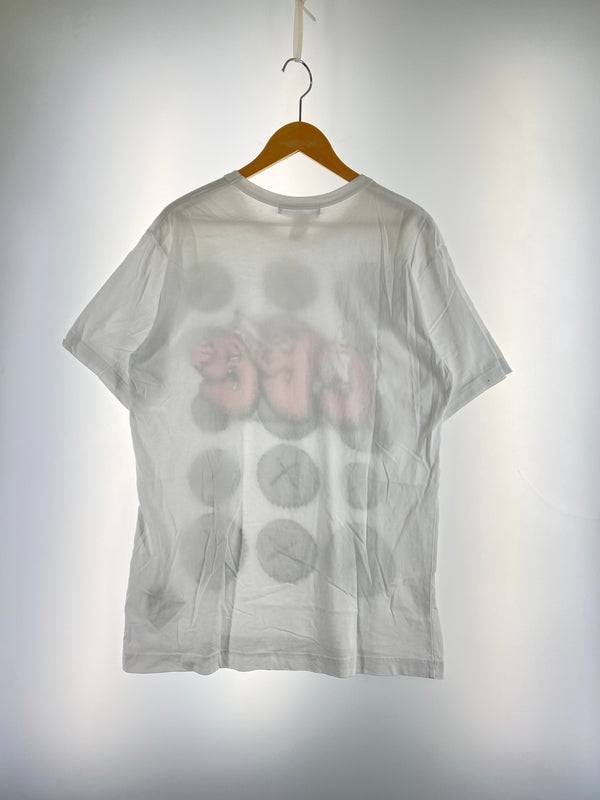 【中古品】【メンズ】 COMME DES GARCONS SHIRT × KAWS コムデギャルソンシャツ カウズ KAWS CDG T-SHIRT PRINT 2 カウズ Tシャツ プリント FH-T003 トップス 140-261023-hu-21-min サイズ：XL カラー：ホワイト 万代Net店